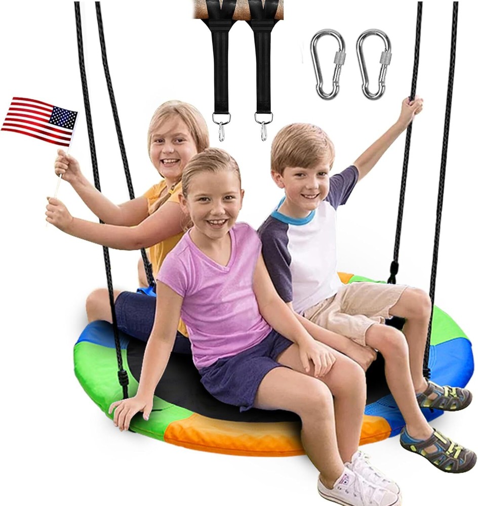 Columpios de árboles para niños para patio trasero patio de recreo Poliéster NEW