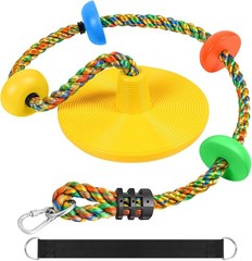 Versatile Kids Climbing Rope Tree Swing with Easy Install Features & Accessories