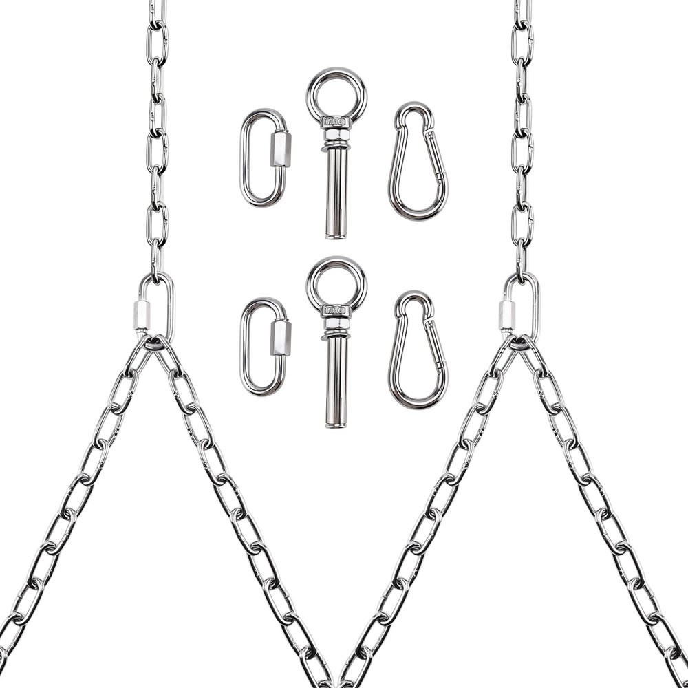 2 Pack Heavy Duty Porch Swing Hanging Chain Kit,Hammock Chair Hardware for In…