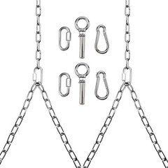 2 Pack Heavy Duty Porch Swing Hanging Chain Kit,Hammock Chair Hardware for In…