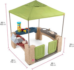 Shaded Kids Patio Playset – Fun Interactive Outdoor Adventure!