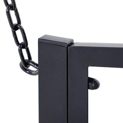 50 In.Seats 2-People Steel Patio Swing with Sturdy Chains, for Backyard, Deck, 5