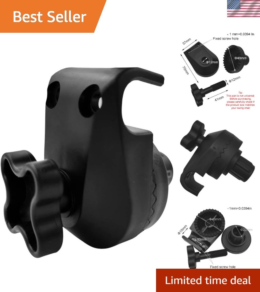 Adjustable Canopy Fitting for Garden Swings – Weather-Resistant Plastic