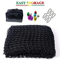 Tongmo Climbing Cargo Net, 6.5′ X 9.8′ Double Layers Playground Safety black