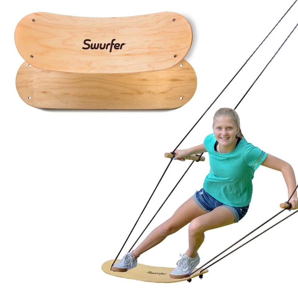 Swurfer Stand Up TreeSkate Outdoor Swing – Tree Swing for Kids with Adjustabl…