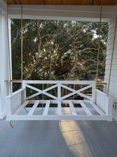 Handmade Outdoor Patio Swing – Weather Resistant, Comfortable