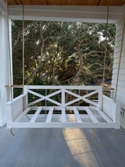 Handmade Outdoor Patio Swing – Weather Resistant, Comfortable