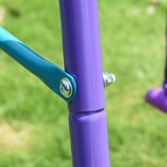 Children’s Playground Set Adjustable Ropes with Metal Frame for Stability