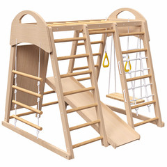 Kids Boys Girls Bedroom Swing Slide Set Playground Climbing Playset, Ages 2-6yrs