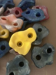 36 Piece Used Rock Climbing Holds Active Kid Play No Hardware