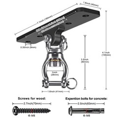 Dolibest Heavy Duty Swing Hanger, Swing Set Accessorie for Indoor Outdoor Pla…
