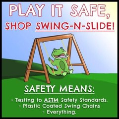 Outdoor Swing Set Hardware Kit W Playset Accessories (Lumber Slide Not Included)