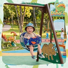 3 Pcs Swing Cushion Baby Swings Outdoor Seat Insert Pad with Full Bucket Seat…