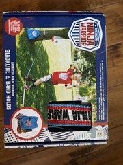 American Ninja Warrior Slackline and Hand Holds with Carrying Bag Ages 5+ NEW