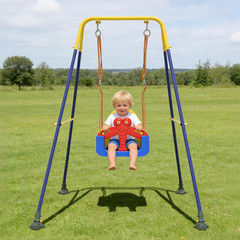 3-in-1 Toddler Swing Set with Safety Belt & Anti-Slip Base – Indoor/Outdoor Use