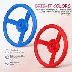 2 Pcs Playground Steering Wheel: Stroller Steering Wheel Toy Attachment – Com…