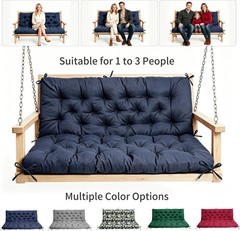 Porch Swing Cushions 60x40x4.7 Inch, 2-3 Seaters Swing Cushions for Outdoor Furn