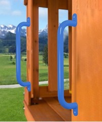 Espets 17.2 Inch blue Metal Safety Handles For Playground 6 Pack – Swing Set NIB
