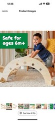 SPARK & WOW Activity Gym – 3-Piece Indoor Climber – Solid Wood – Gross Motor