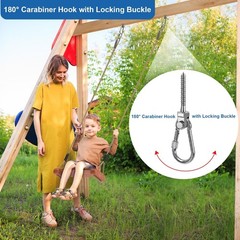 4Pcs Stainless Steel Swing Hanger Swing Bolt for Wood Beam 1500LB Capacity