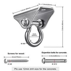 BeneLabel 4Pack Stainless Steel Swing 360° Rotation, 180° Swing(4 Pack)