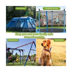 Fabulas Ground Anchors Screw in, 18 Inch Heavy Duty Swing Set G… FAST USA SHIP