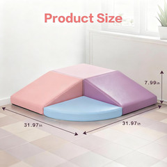 Climbing Foam Blocks for Toddlers: PU Leather Foam Blocks for Kids Active Play –