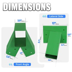 Brand New 1-2-3 A-Frame 2 Brackets for Swing Set with All Hardware