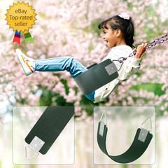 Swing Seat with Metal Triangle Ring 30.4 X 5.9 Inch, Heavy Duty Swing Set Replac
