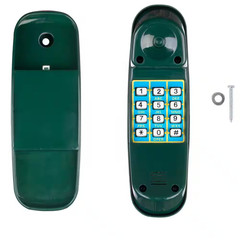Plastic Kids Outdoor Gym Playground Playhouse Toy Phone Set, Green Swing Set Acc