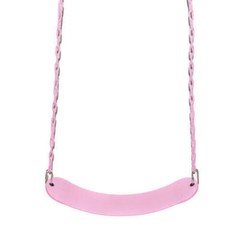 PINK Playground Swing Set Seat Belt Vinyl Coated Zinc Chain, Hanger & Hooks