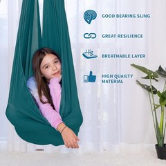 Sensory Swing for Kids with 360° Swivel Hanger, Indoor Therapy Swing Great fo…