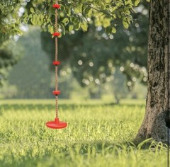 TREE Climbing Swings Rope Platforms And Disc Seat RED Swing Set Accessory Heavy