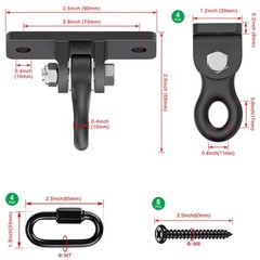 Heavy-Duty Swing Set Brackets – A-Frame Swing Set Hardware Kit, 2 End Bracket…