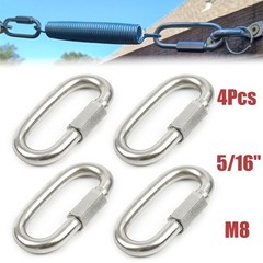 5/16 Inch M8 Quick Link Chain Connector 4PCS 316 Stainless Steel Quick Links