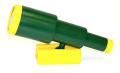 Large Green Plastic Telescope Swing Set Accessory for Outdoor Wooden Swing Set