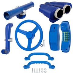 SWING SET STUFF DELUXE ACCESSORIES KIT BLUE playground fort hardware park 0245