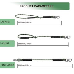 Tree Swing Hanging Straps Adjustable 87″ Heavy Duty Rope Kit Outdoor Play