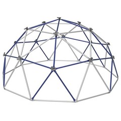 Free-Standing Powder-Coated, UV Resistant Steel Jungle Gym Climber, Blue
