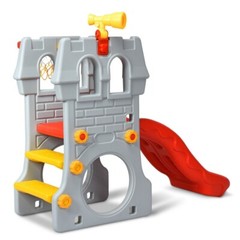 5 in 1 Indoor Outdoor Climber Toddler Slide Playset Git Kids w/Climbing Ladder