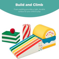 Best Choice Products: 5-Piece Children’s Climbing Soft Foam Building Block Set