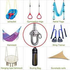 2 Pack Swing Hangers Swing Set Hooks Stainless Steel Hammock Hooks for Porch …