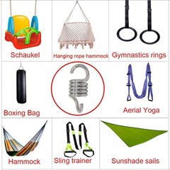 Porch Swing Springs Hammock-Chair Spring – 1500Lbs Heavy Duty Suspension Hang…
