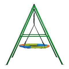 Uimoso Outdoor Swing Set with 40-Inch A-Frame for Kids’ Backyard Fun
