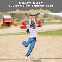 4 Pack 17 Inch Playground Handles, Metal Monkey Bars Indoor & Outdoor, Heavy …