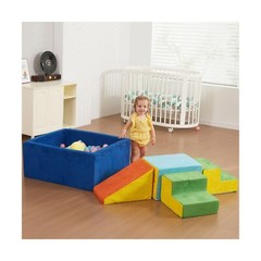 STAOLENE Soft Foam Climbing Blocks and Ball Pit 6PCS Toddler Climbing Toys In…