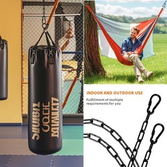 2 Pack Stainless Steel Hanging Chair Chain Kit 1000Lb Capacity for Hammock Swing