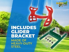 SWING SET STUFF INC. GLIDER WITH ROPE KIT RED toys boy girl outdoor fort 0305