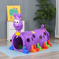 Purple Crawl Tunnel Toy for Kids Indoor & Outdoor Play Ages 3-6
