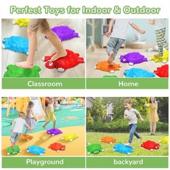 Stepping Stones for Kids 3 4 5 6 7 Year Old, Toddlers Turtle Balance Climbing…